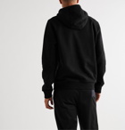 Fendi - Logo-Appliquéd Fleece-Back Cotton-Jersey Hoodie - Black