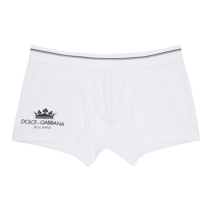 Photo: Dolce and Gabbana White Crown Boxers