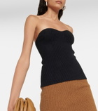 Wardrobe.NYC Ribbed-knit cotton-blend top