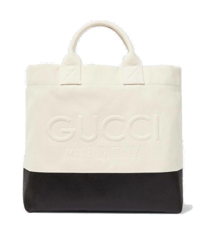 Photo: Gucci Logo canvas tote bag