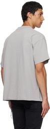 Ksubi Gray Blasted Ekcess Short Sleeve T-shirt