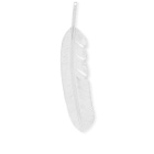 First Arrows Men's Feather Large Pendant in Silver