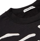 FLAGSTUFF - Printed Cotton-Blend Jersey Sweatshirt - Black