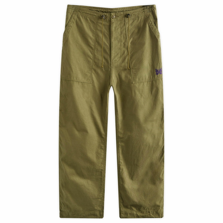 Photo: Needles Men's String Fatigue Trouser in Olive