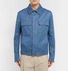 Berluti - Slim-Fit Stretch Linen and Cotton-Blend Jacket - Men - Blue