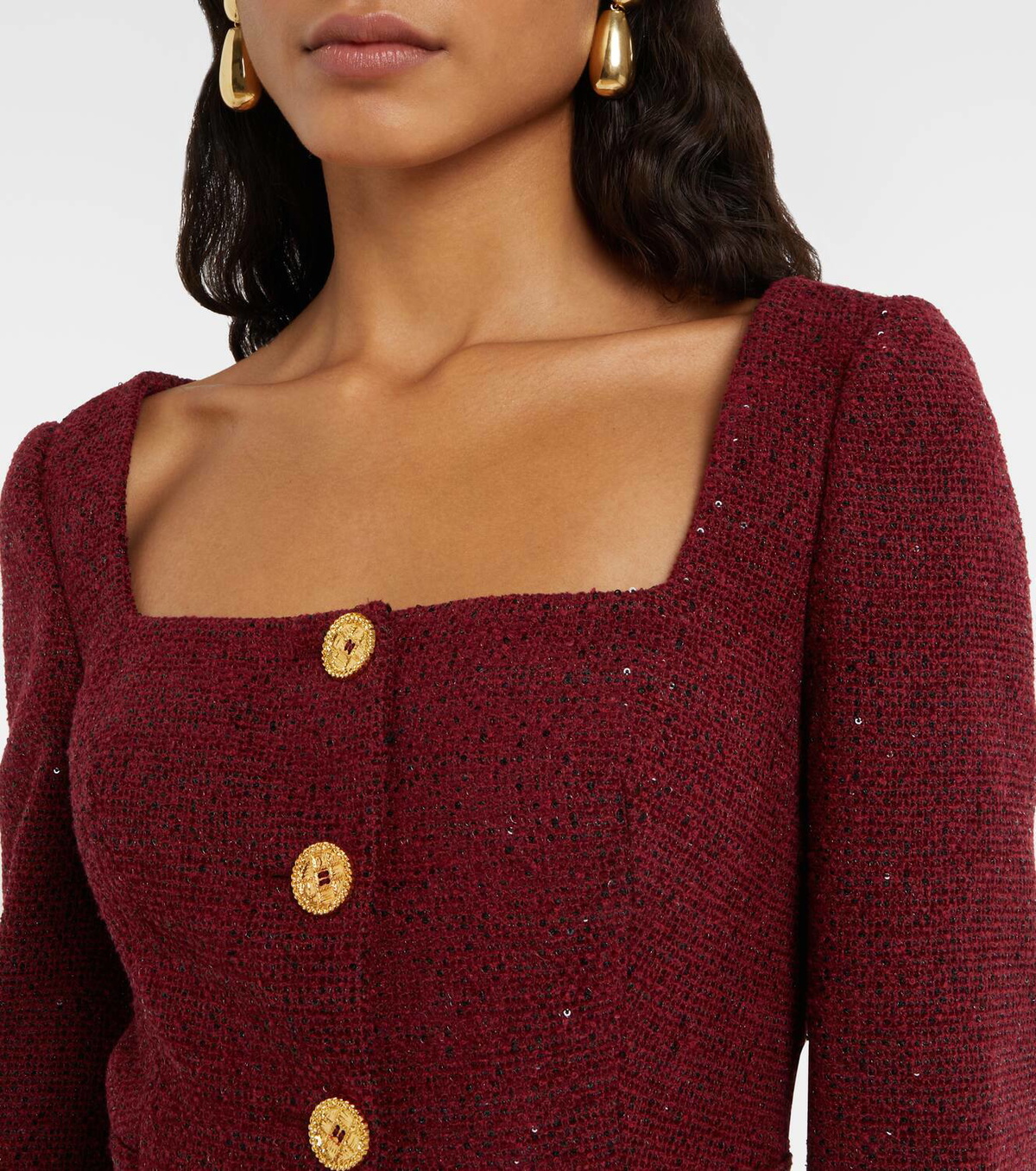 Alessandra Rich Sequined tweed jacket
