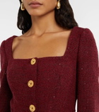 Alessandra Rich Sequined tweed jacket