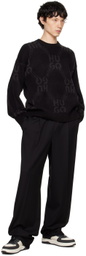Hugo Black Jacquard Sweater