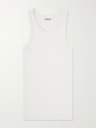 Auralee - Ribbed Organic Cotton-Jersey Tank Top - White