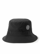 Stone Island - Logo-Appliquéd Shell Bucket Hat - Black