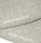 Norse Projects - Bjarki Striped Mélange Stretch Cotton-Blend Socks - Gray