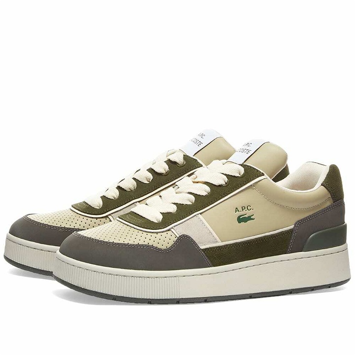 Photo: A.P.C. x Lacoste Sneakers in Khaki