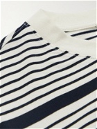 Club Monaco - Striped Supima Cotton-Jersey T-Shirt - White
