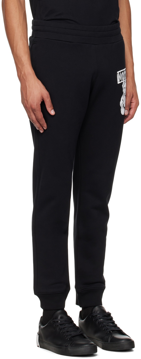 Moschino Black Teddy Bear Sweatpants