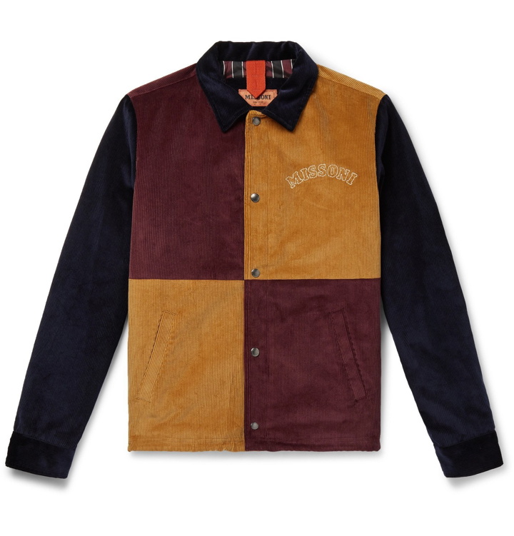 Photo: Missoni - Colour-Block Cotton-Corduroy Blouson Jacket - Multi