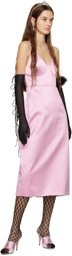 Gucci Pink Duchesse Midi Dress