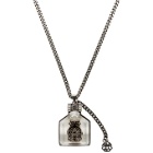 Alexander McQueen Silver Beetle Charm Necklace