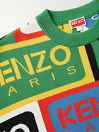 KENZO - Logo-Intarsia Cotton Sweater - Multi