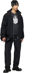 Thug Club Black Triple Line Stud Track Jacket