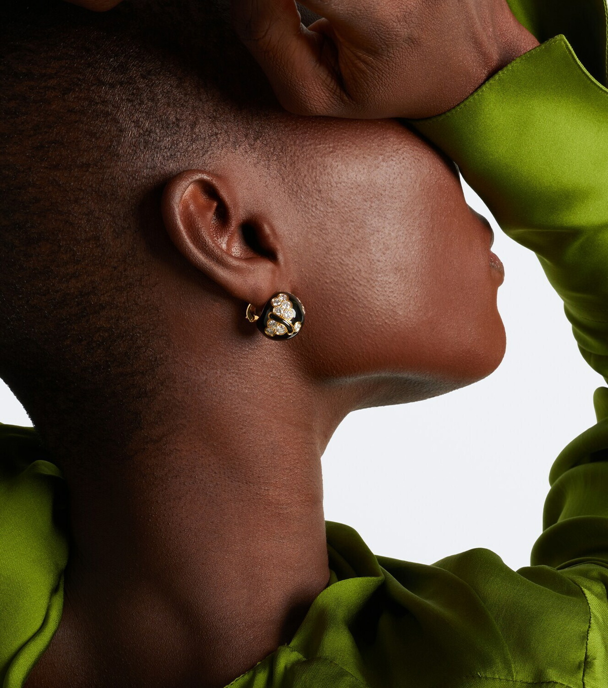 Marina B Ecume 18kt gold earrings with diamonds