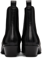 Saint Laurent Black Graphic Chelsea Boots