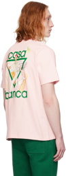 Casablanca SSENSE Exclusive Pink Tennis Club Icon T-Shirt