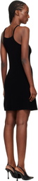 Courrèges Black Spongy Heritage Minidress