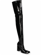 AMINA MUADDI - 95mm Marine Latex Thigh-high Boots