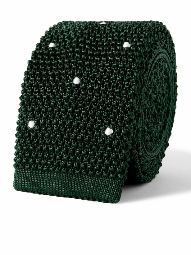 Photo: Sid Mashburn - 5.5cm Polka-Dot Knitted Silk Tie