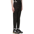 Neil Barrett Black Reflective Cuff Trousers