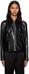 SAPIO Black Nº 6 Leather Jacket