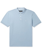 RAG & BONE - Cotton-Blend Piqué Polo Shirt - Blue