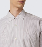 The Row Vanja striped cotton shirt