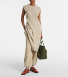 Loro Piana Ribbed-knit cashmere midi dress