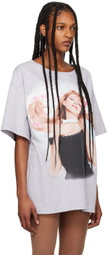ALL-IN Gray Allina Sleeping T-Shirt
