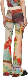 Jean Paul Gaultier Multicolor Scarf Lounge Pants