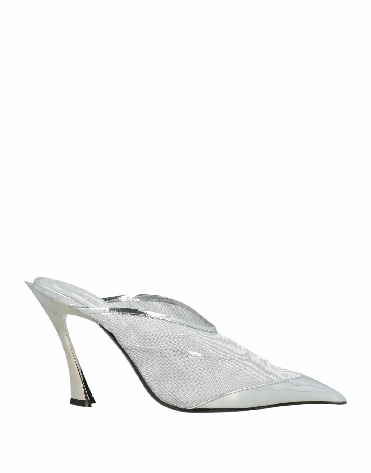 Mugler Womens Mules & Clogs in Silver