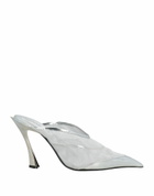 Mugler Womens Mules & Clogs in Silver