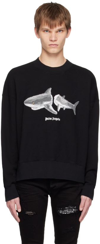 Photo: Palm Angels Black Shark Sweatshirt