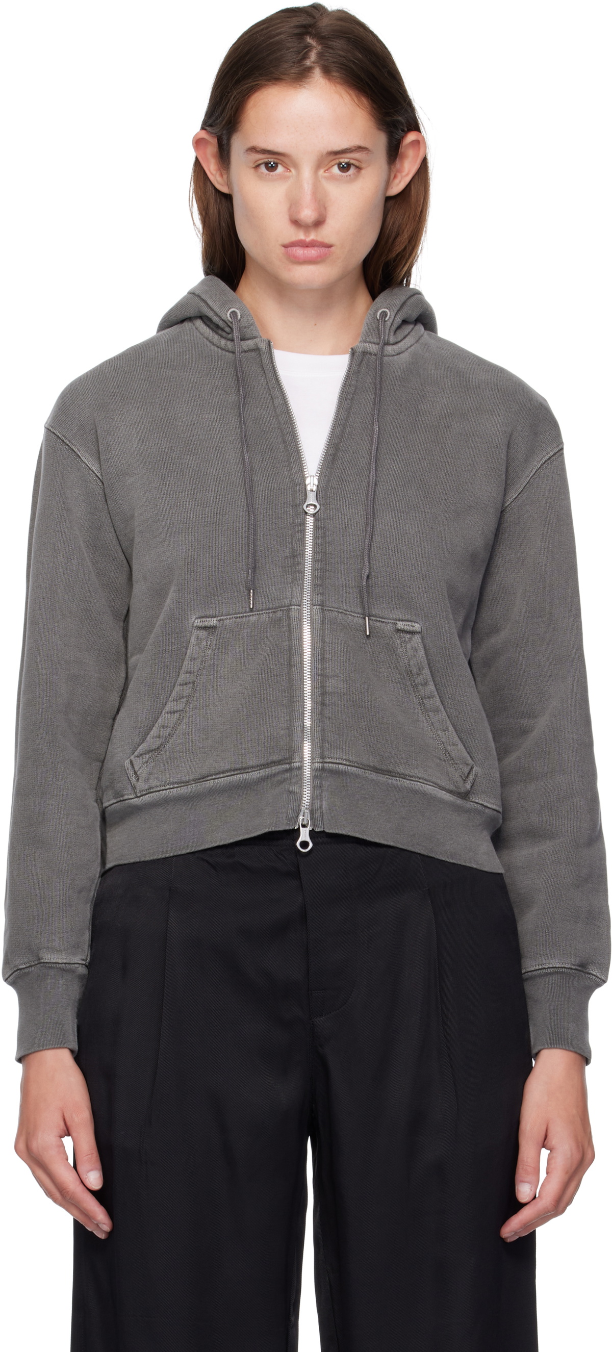 トップス OUR LEGACY Mischief Hoodie Our Legacy - Mischief Hood Pigment Black Hefty Fleece