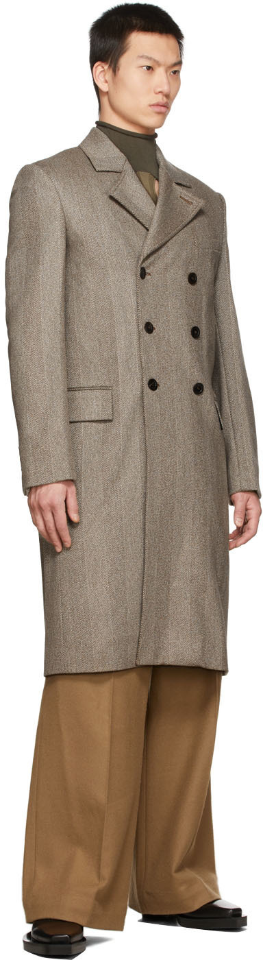 Peter Do Brown & White Kar Coat Peter Do