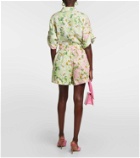 Alémais Astra floral drawstring shorts