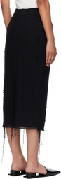 GIA STUDIOS Black Thalia Midi Skirt