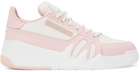 Giuseppe Zanotti Pink & White Talon Sneakers