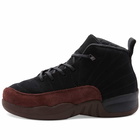 Air Jordan x A Ma Maniere 12 Retro PS Sneakers in Black/Burgundy Crush