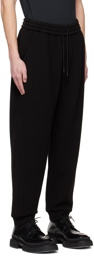 Giorgio Armani Black Quilted Trousers