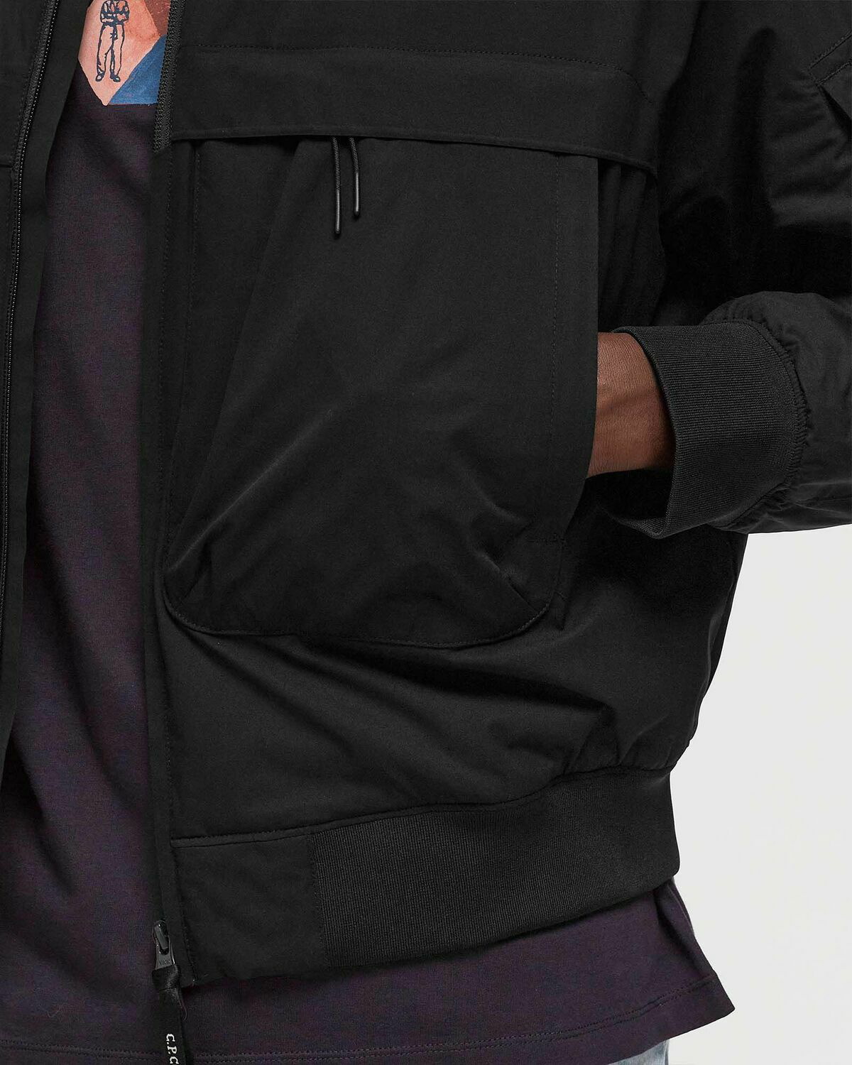C.P. Company Pro Tek Bomber Padded Jacket Black Bomber