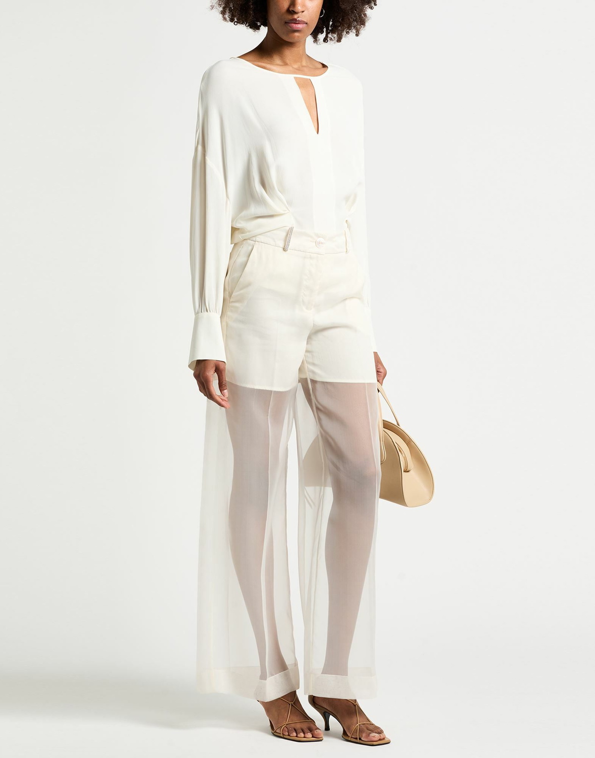 Peserico Womens Pants Cream