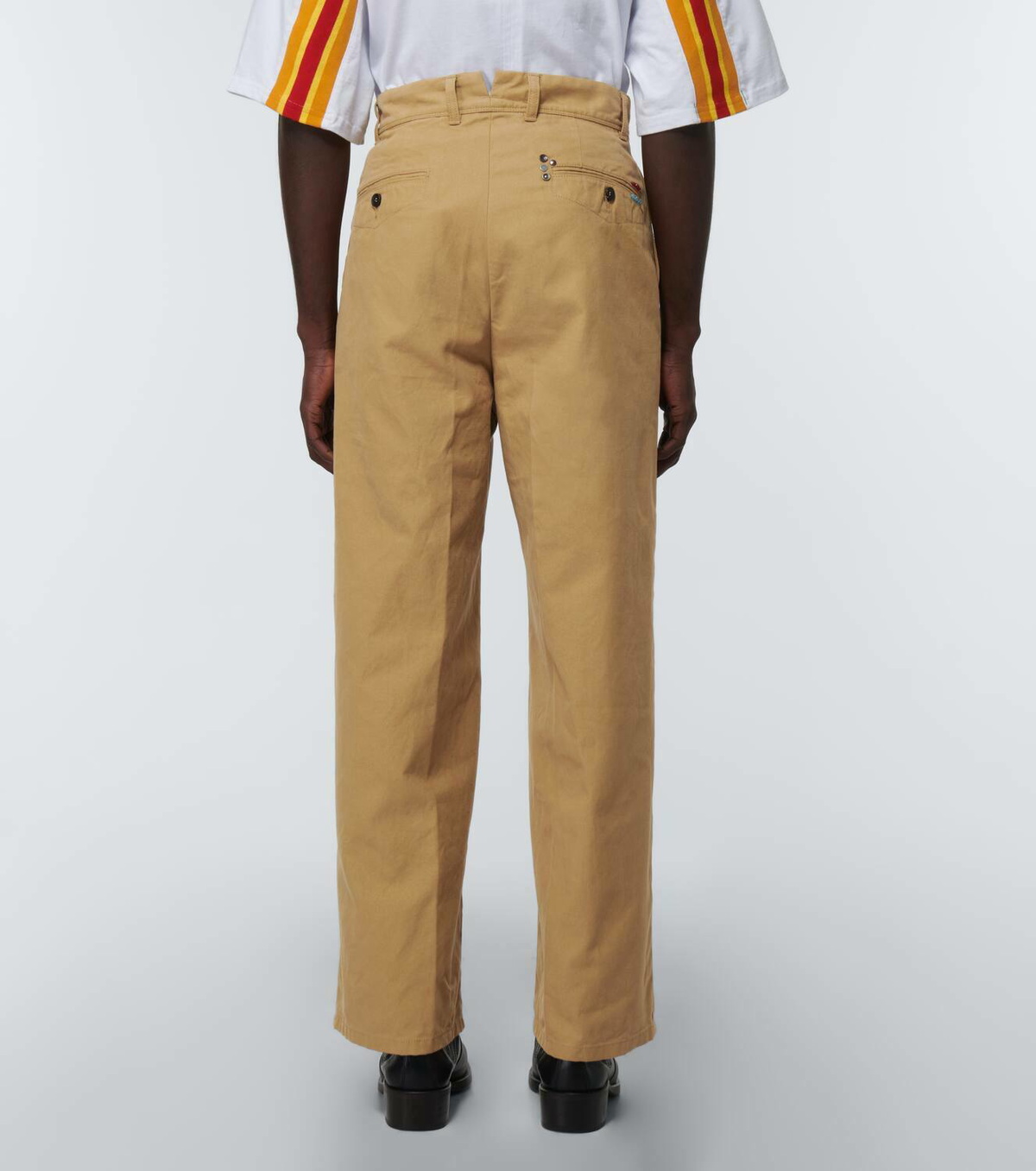Incotex x Facetasm Wide-leg cotton pants