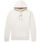 Isabel Marant - Miley Logo-Embossed Mélange Fleece-Back Cotton-Blend Jersey Hoodie - Men - Ecru